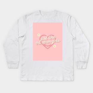 just like the other girls Kids Long Sleeve T-Shirt